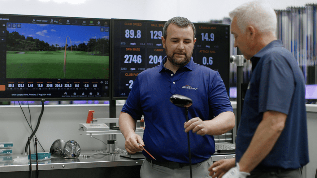 Trackman data informed driver fitting | Precision Golf