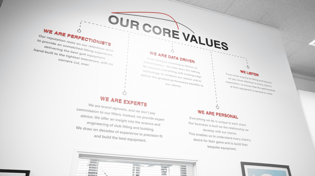 Our core values | Precision Golf